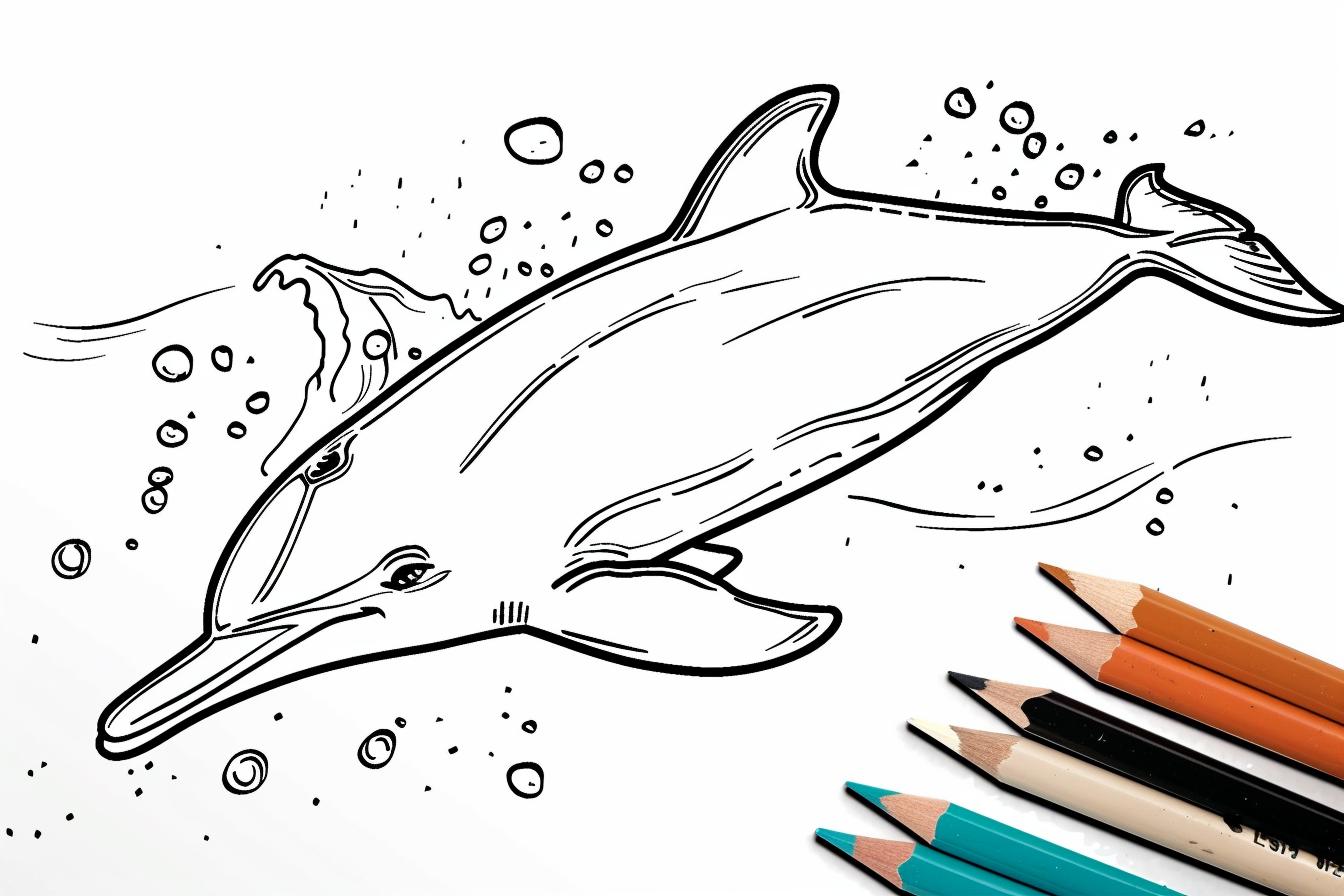 Dolphin Coloring Pages Free Printable PDF Dolphin Coloring Pages