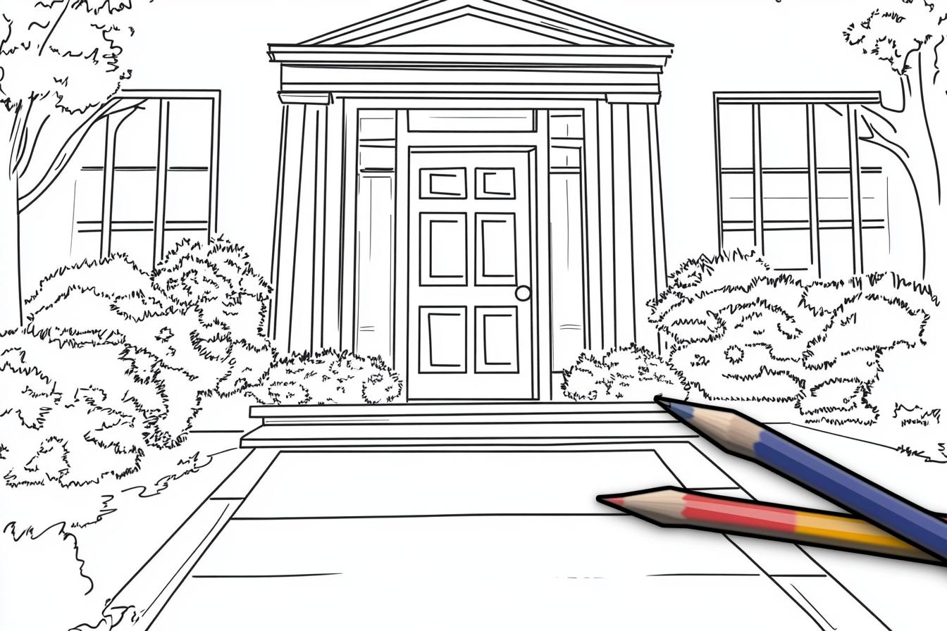 Door Coloring Pages Free Printable PDF Door Coloring Pages