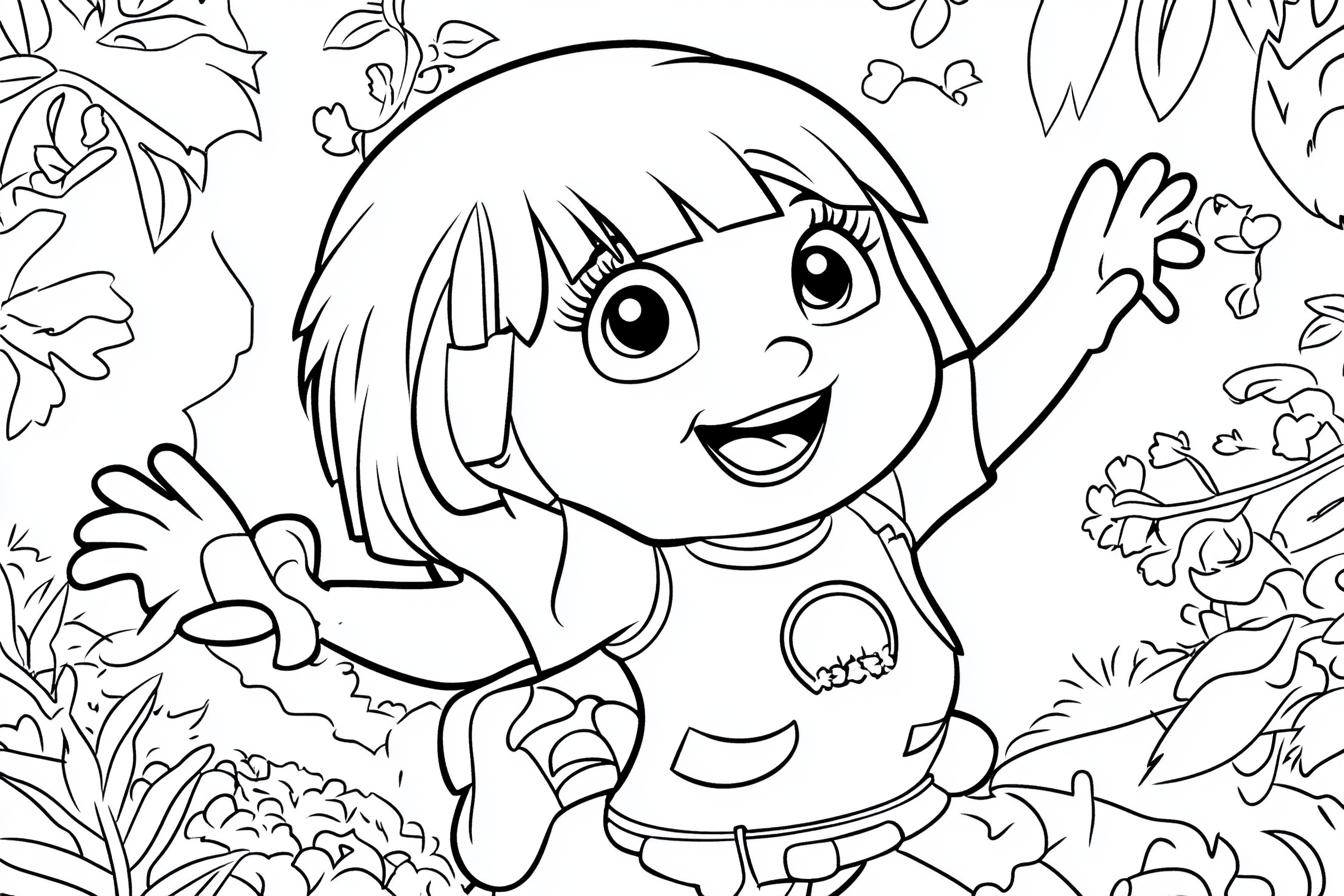 Free Printable PDF Dora The Explorer Coloring Pages