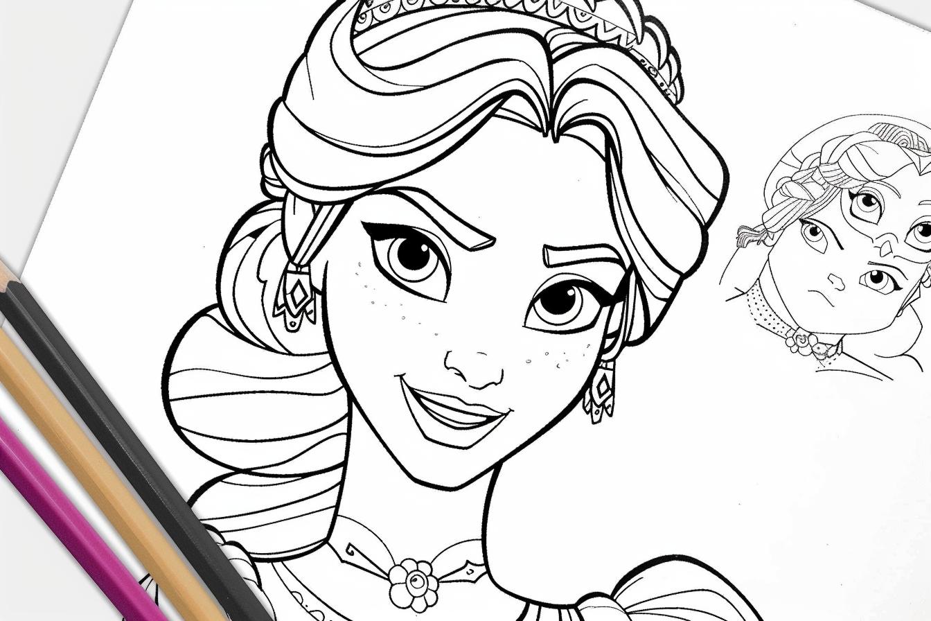 Elena Of Avalor Coloring Pages Free Printable PDF Elena Of Avalor Coloring Pages