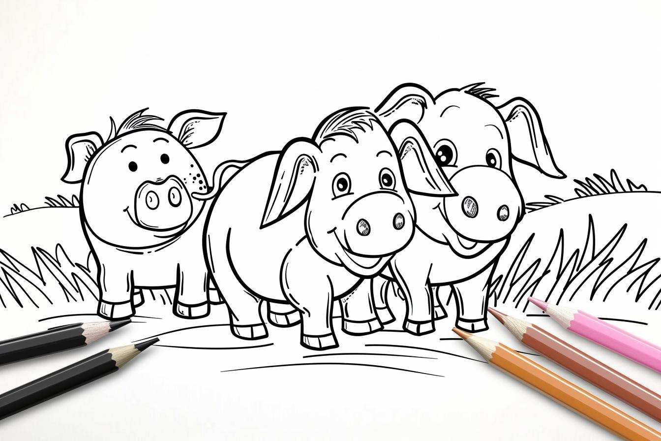 Farm Animals Coloring Pages Free Printable PDF Farm Animals Coloring Pages
