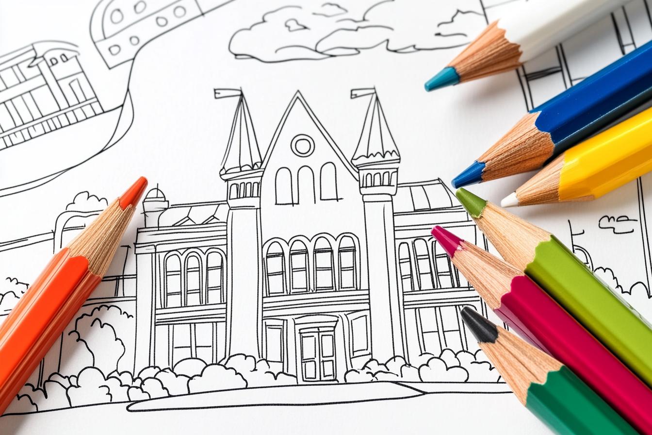 First Day of School Coloring Pages Free Printable PDF First Day of School Coloring Pages