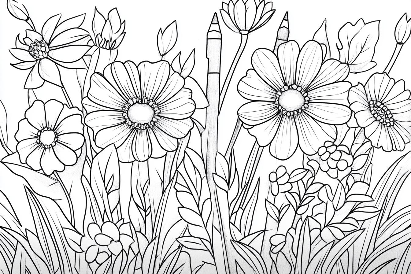 Garden Coloring Pages Free Printable PDF Garden Coloring Pages