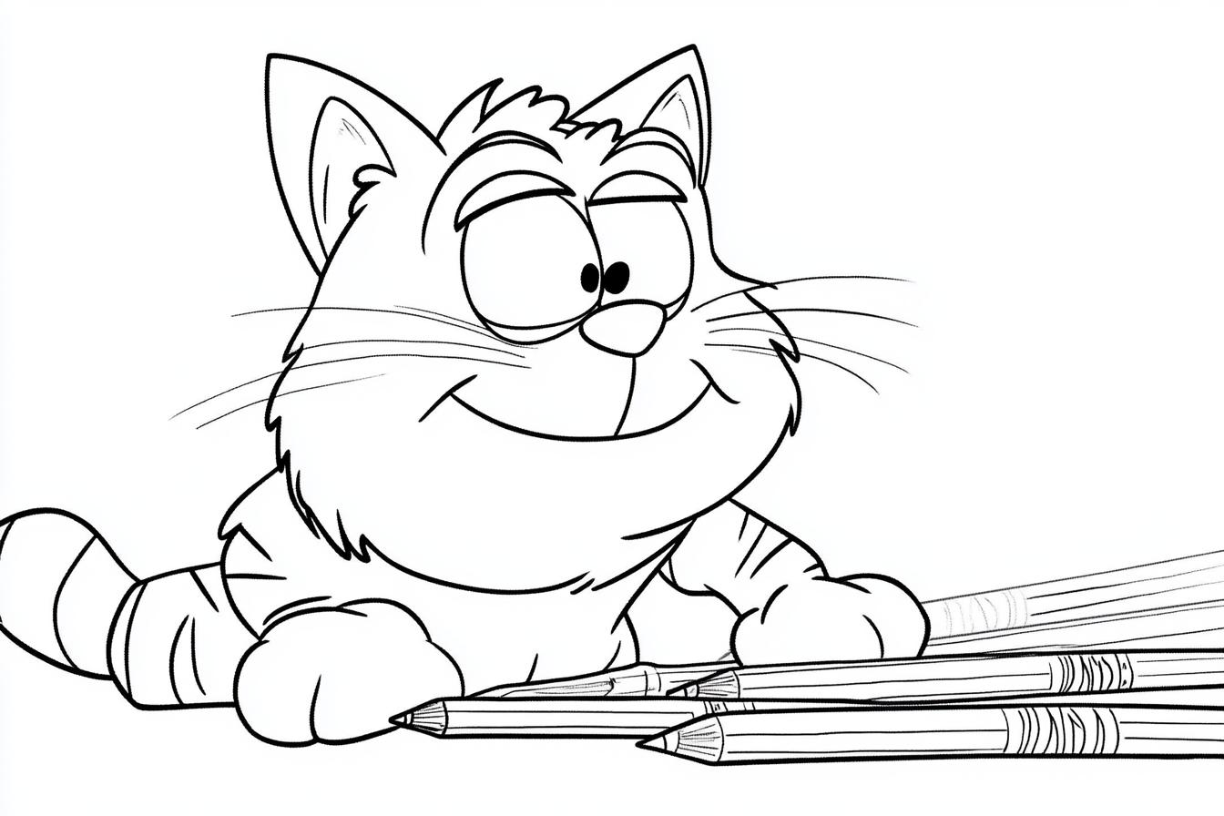Garfield Coloring Pages Free Printable PDF Garfield Coloring Pages