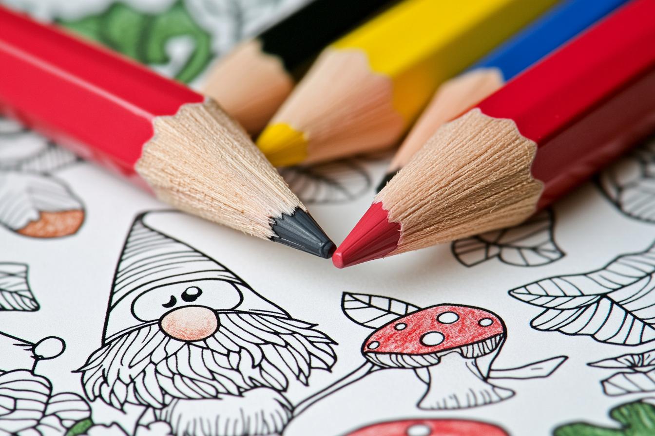 Free Printable PDF Gnome Coloring Pages