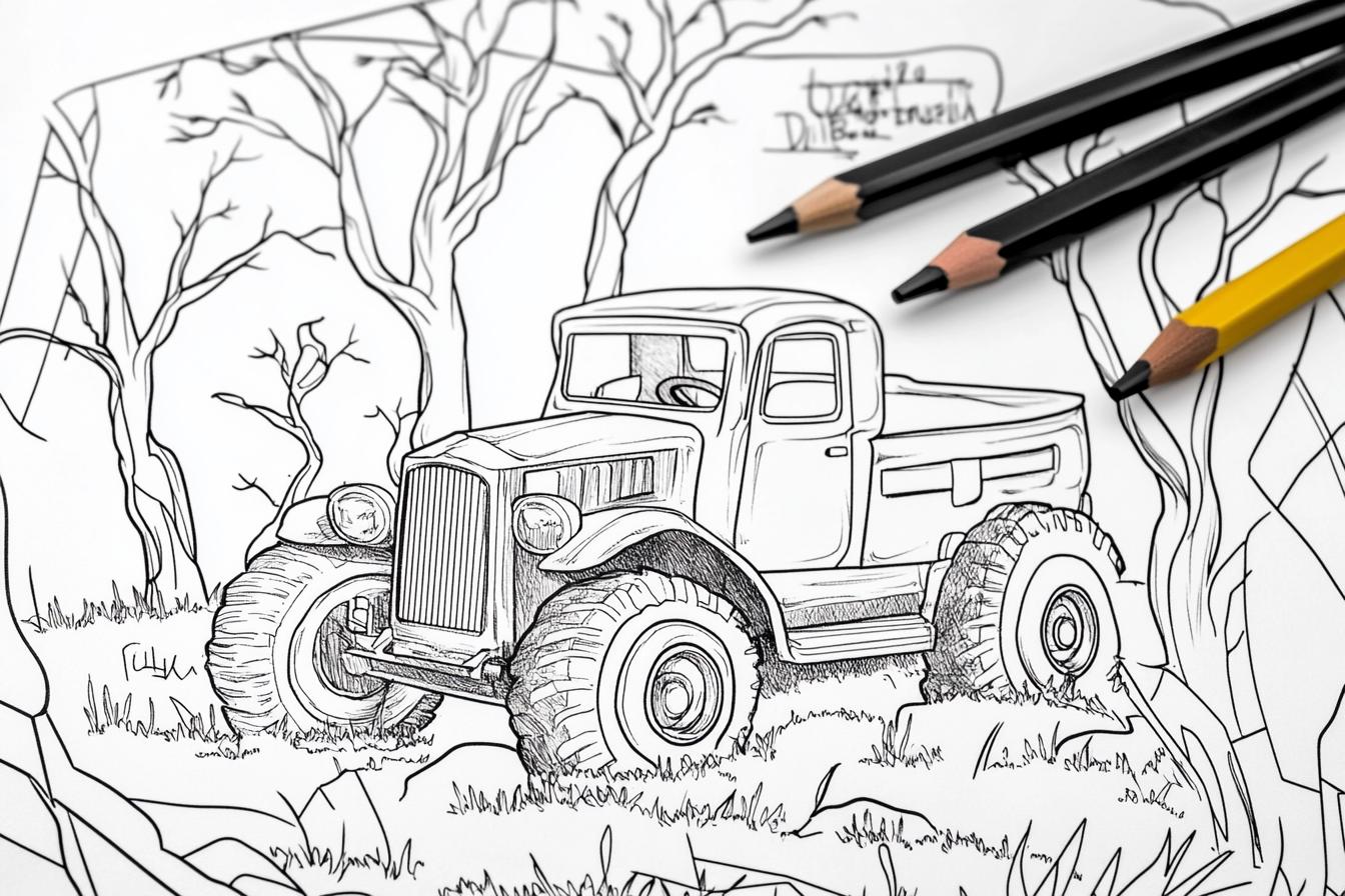Free Printable PDF Grave Digger Coloring Pages