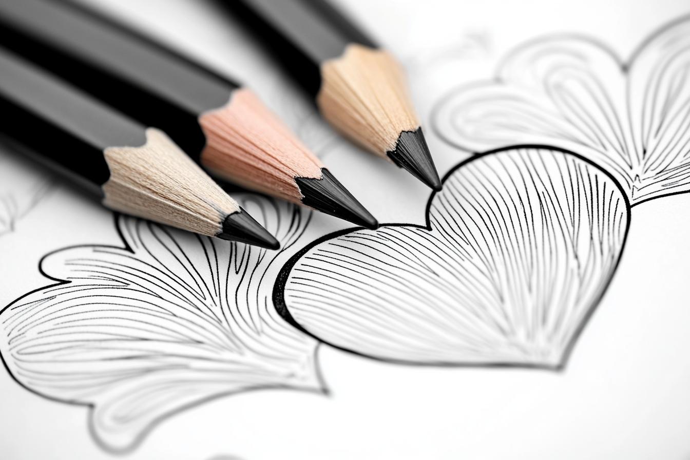 Heart Coloring Pages Free Printable PDF Heart Coloring Pages
