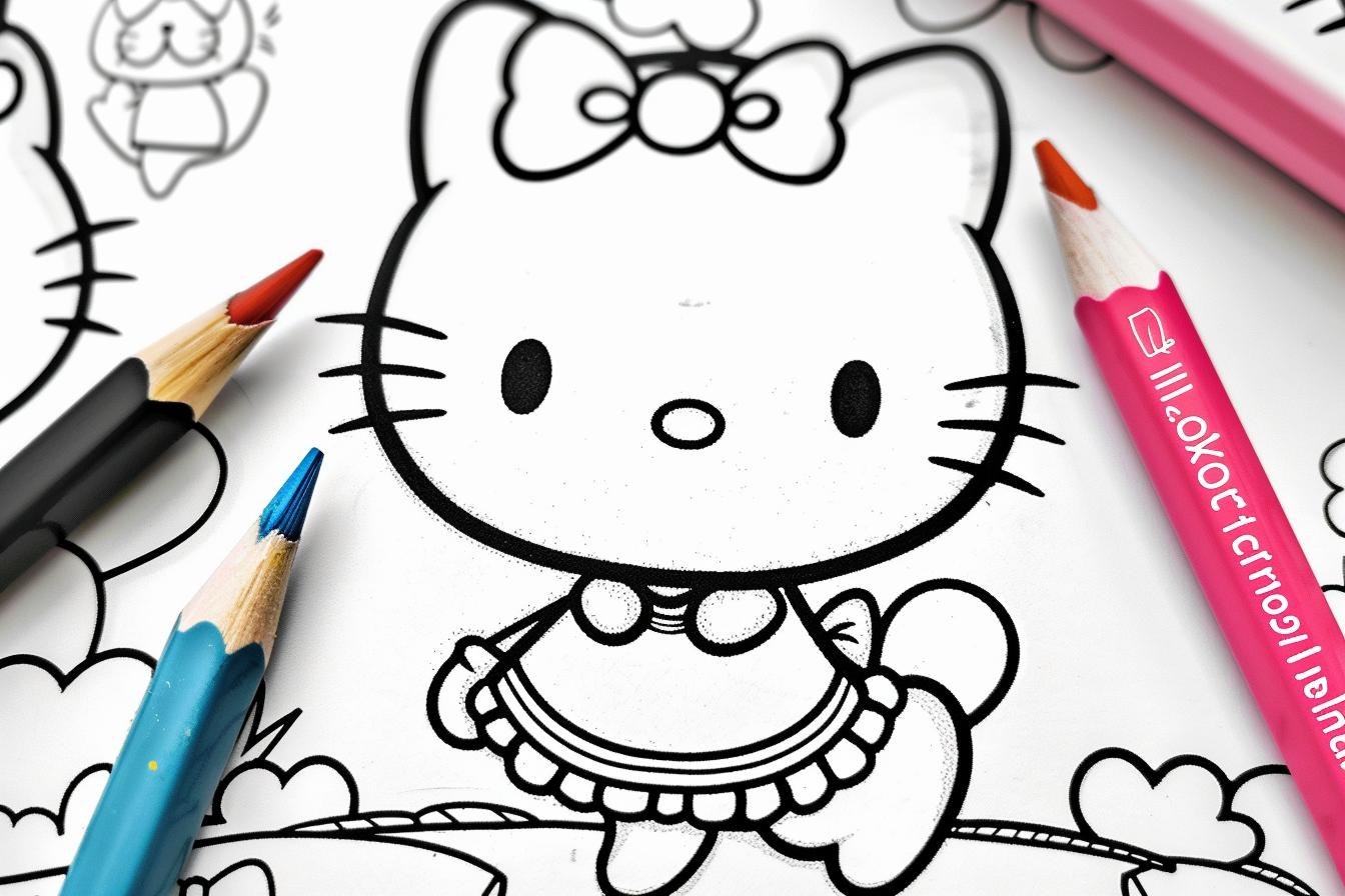 Hello Kitty Coloring Pages Free Printable PDF Hello Kitty Coloring Pages