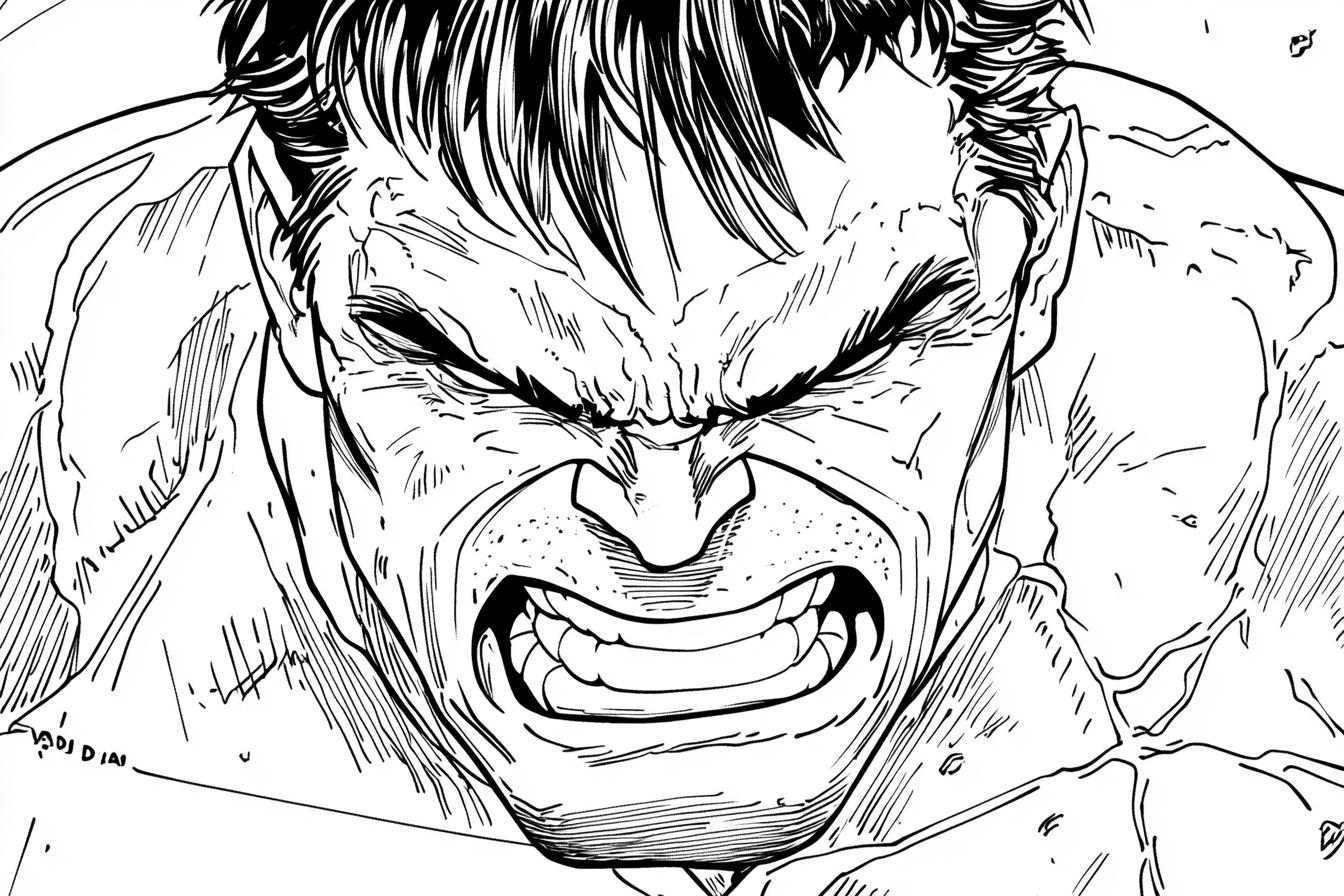 Hulk Coloring Pages Free Printable PDF Hulk Coloring Pages