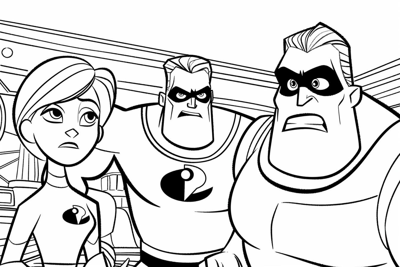 Incredibles Coloring Pages Free Printable PDF Incredibles Coloring Pages