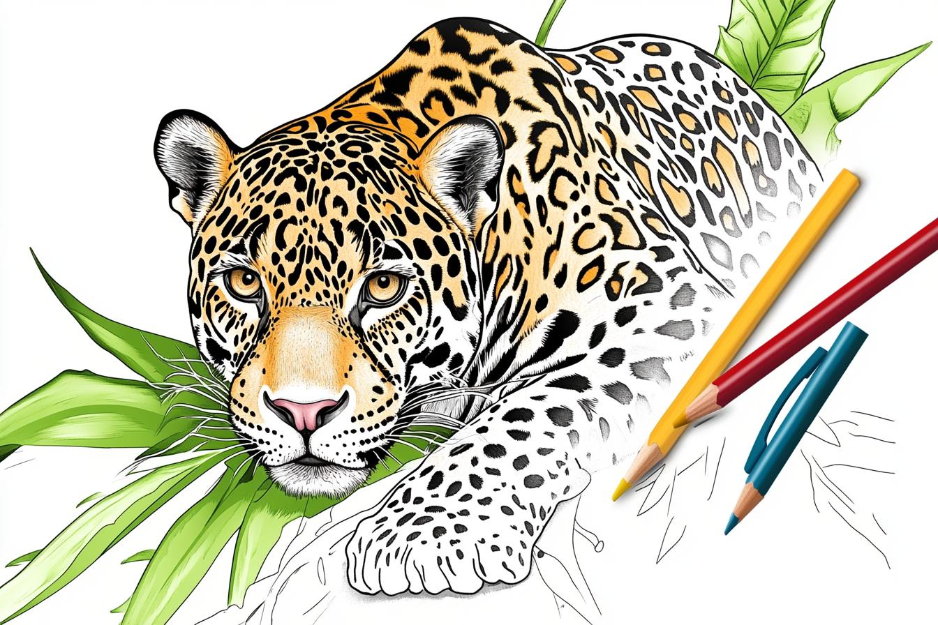 Jaguar Coloring Pages Free Printable PDF Jaguar Coloring Pages