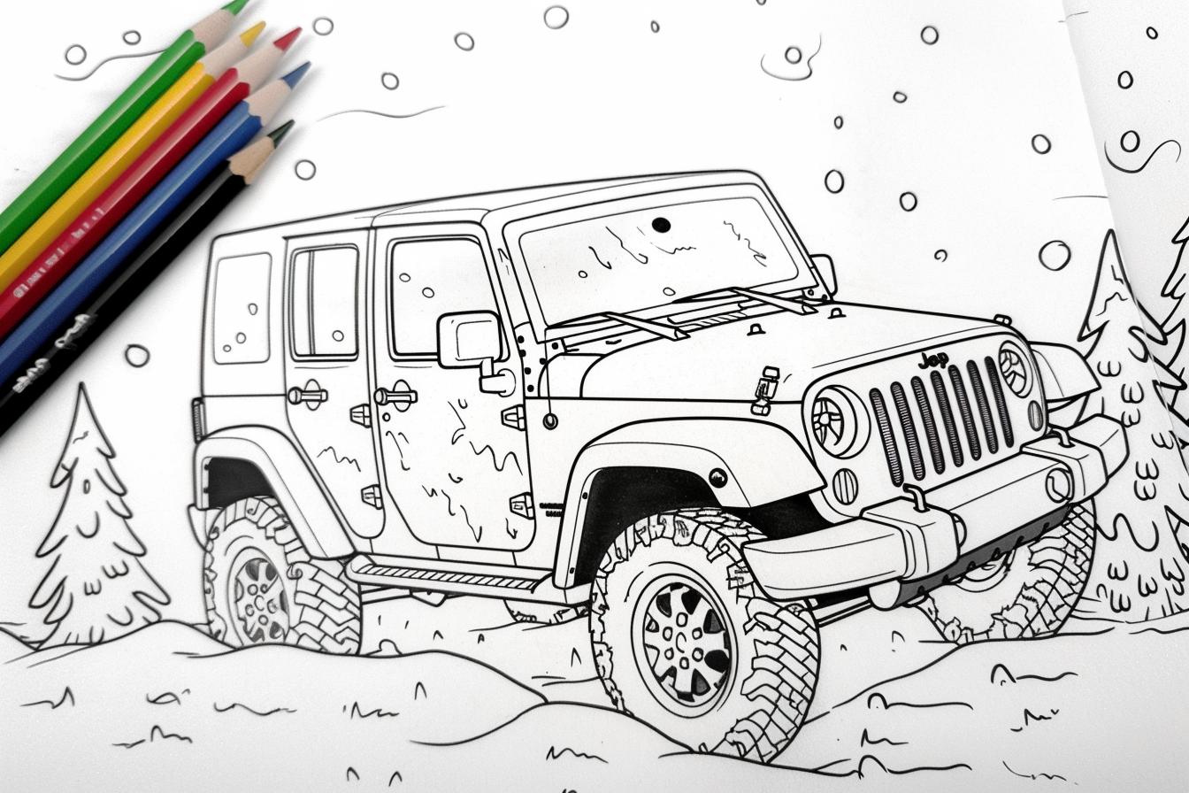 Jeep Coloring Pages Free Jeep Coloring Pages