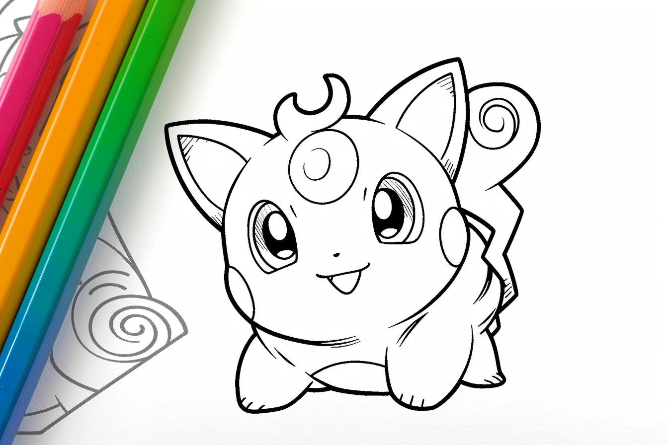 Jigglypuff Coloring Pages Free Printable PDF Jigglypuff Coloring Pages
