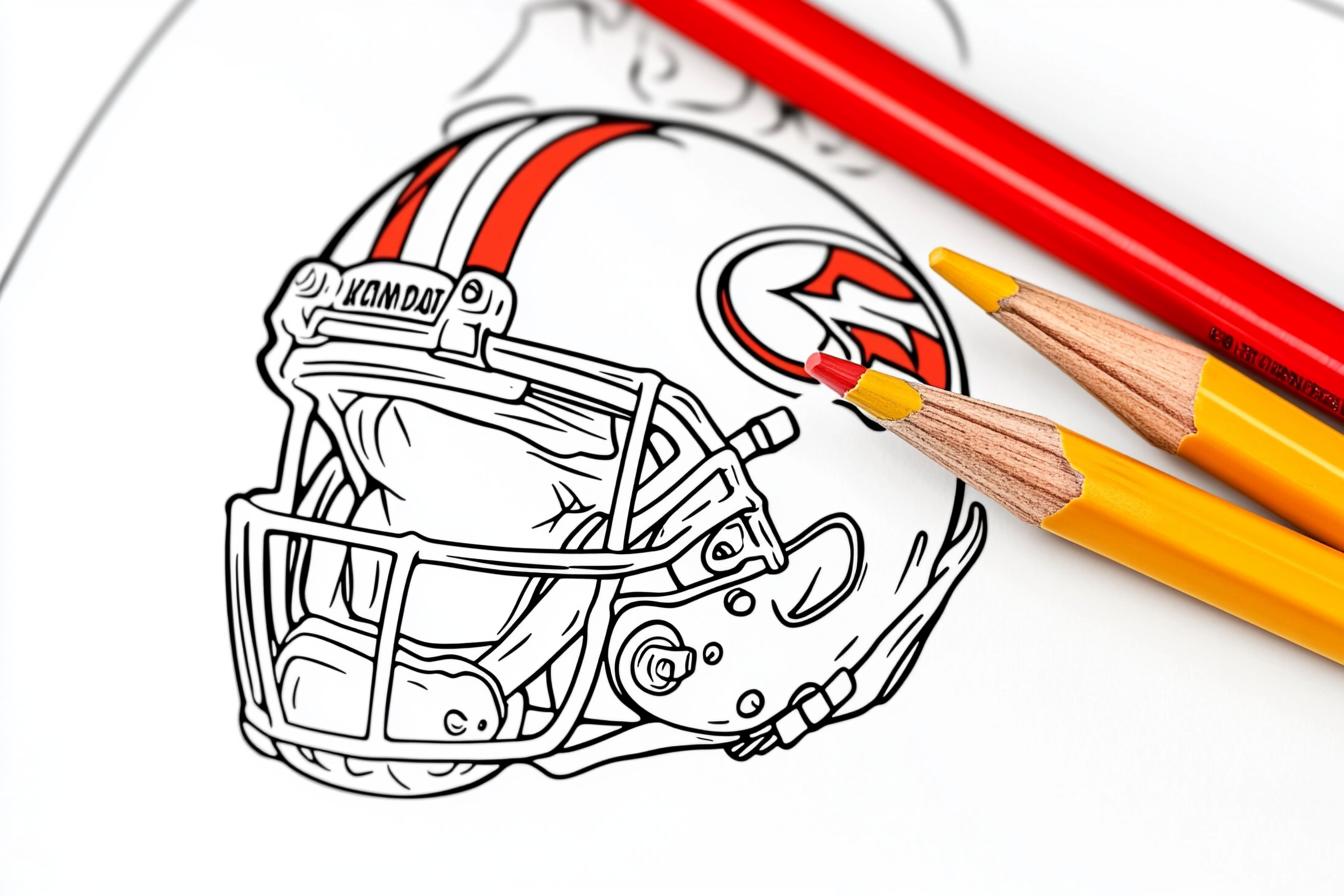 Free Printable PDF Kansas City Chiefs Coloring Pages