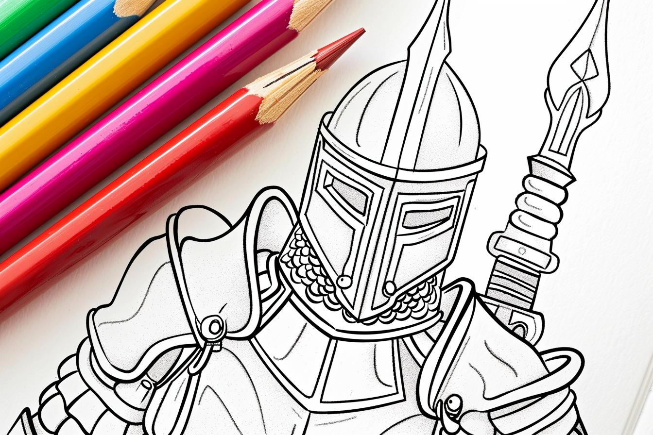 Knight Coloring Pages Free Knight Coloring Pages