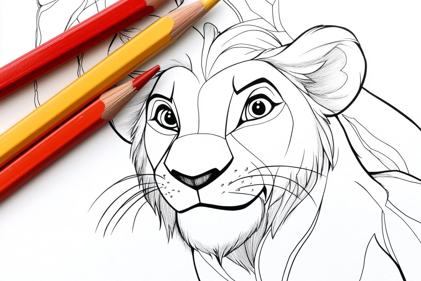 Lion King Coloring Pages Free Printable PDF Lion King Coloring Pages