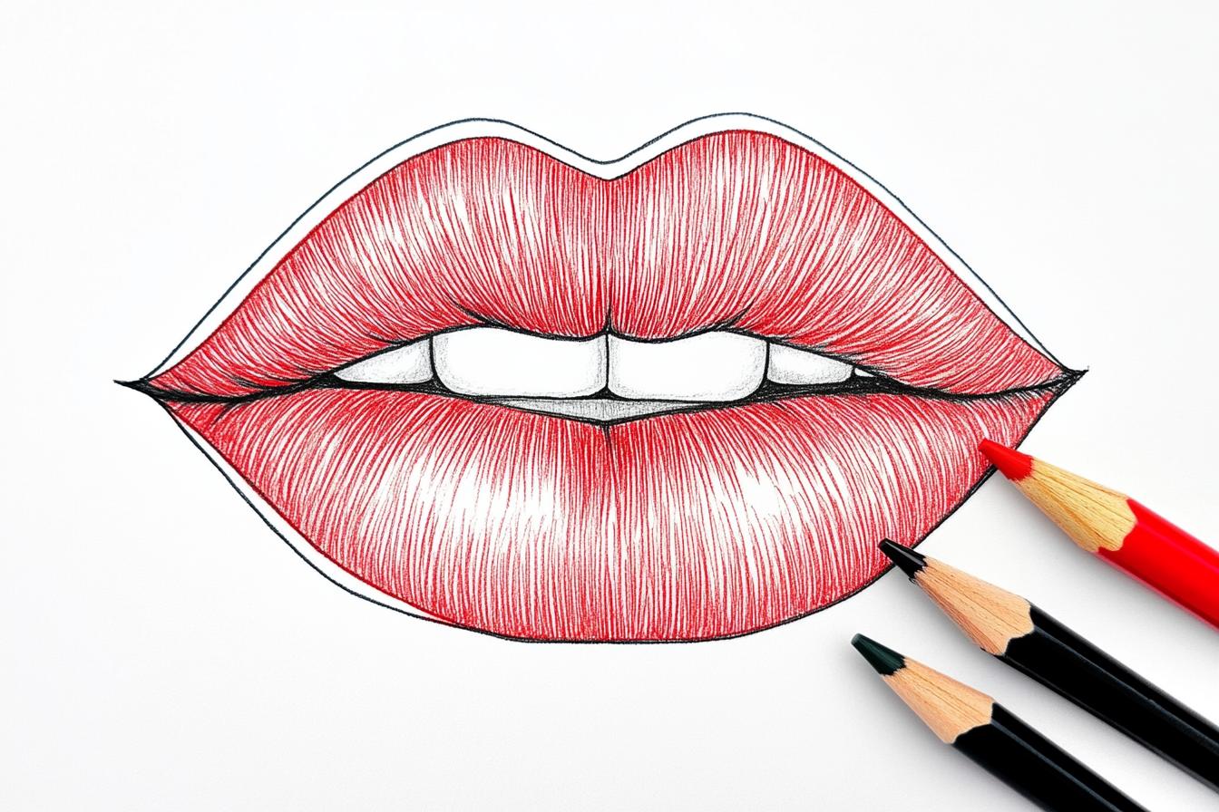 Free Printable PDF Lips Coloring Pages
