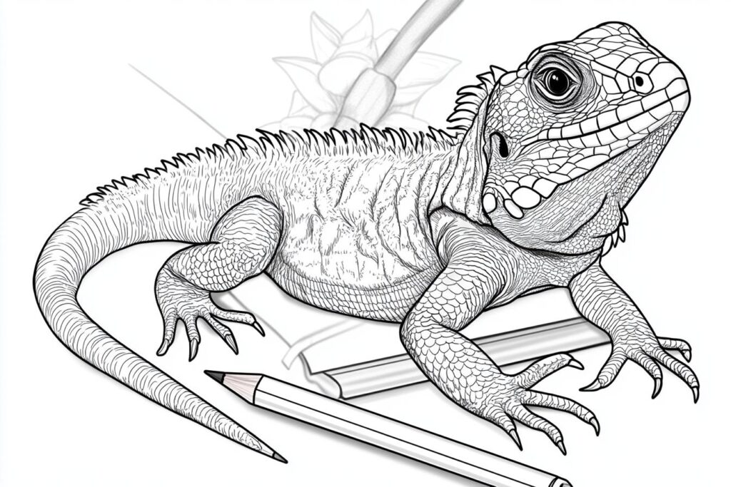 Lizard Coloring Pages Fun Reptile Activities for Kids