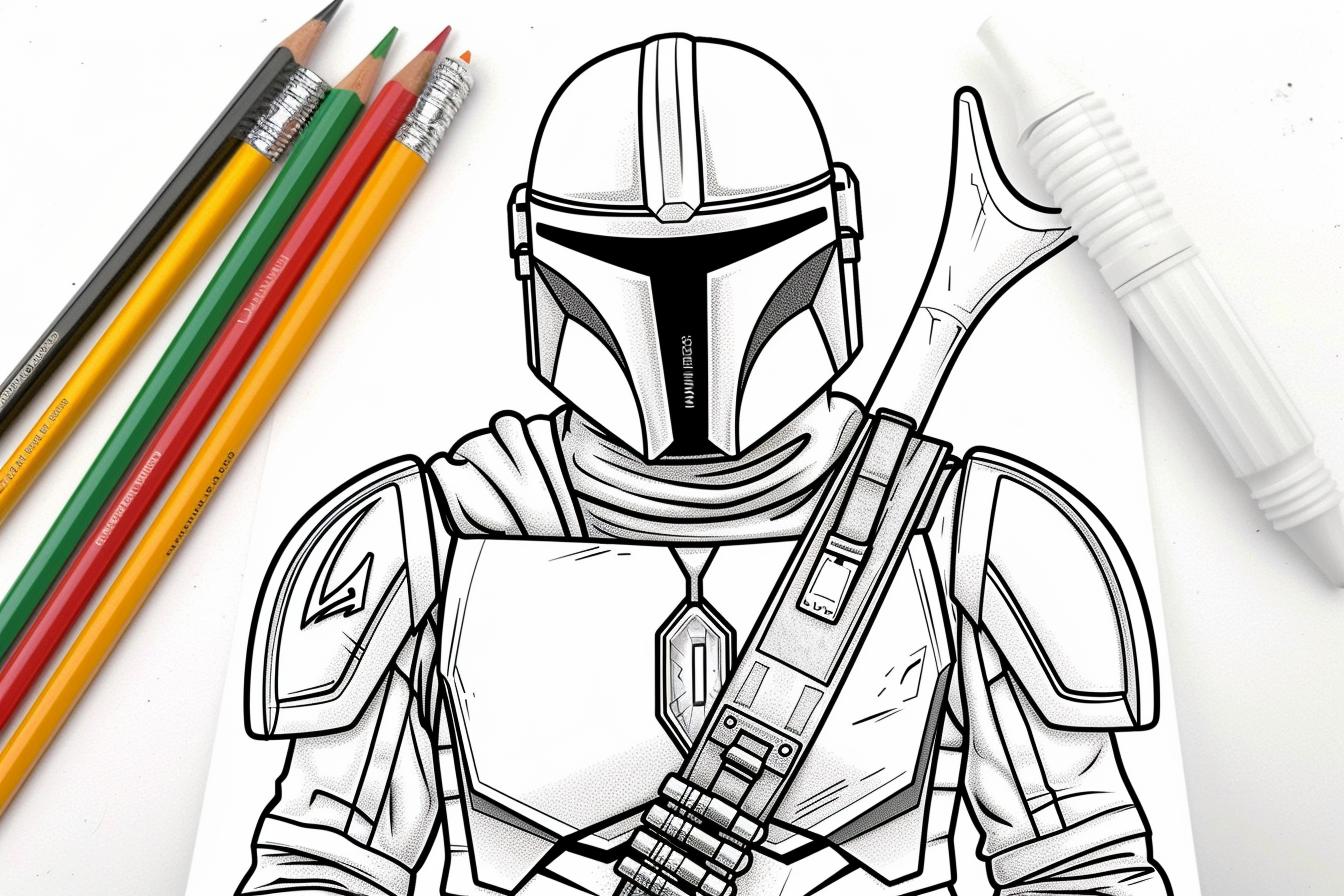 Mandalorian Coloring Pages Free Printable PDF Mandalorian Coloring Pages