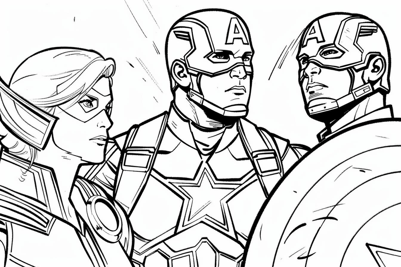 Marvel Avengers Coloring Pages Free Printable PDF Marvel Avengers Coloring Pages