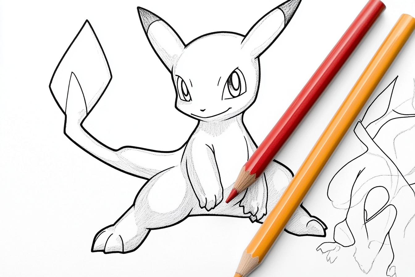 Free Printable PDF Mewtwo Coloring Pages