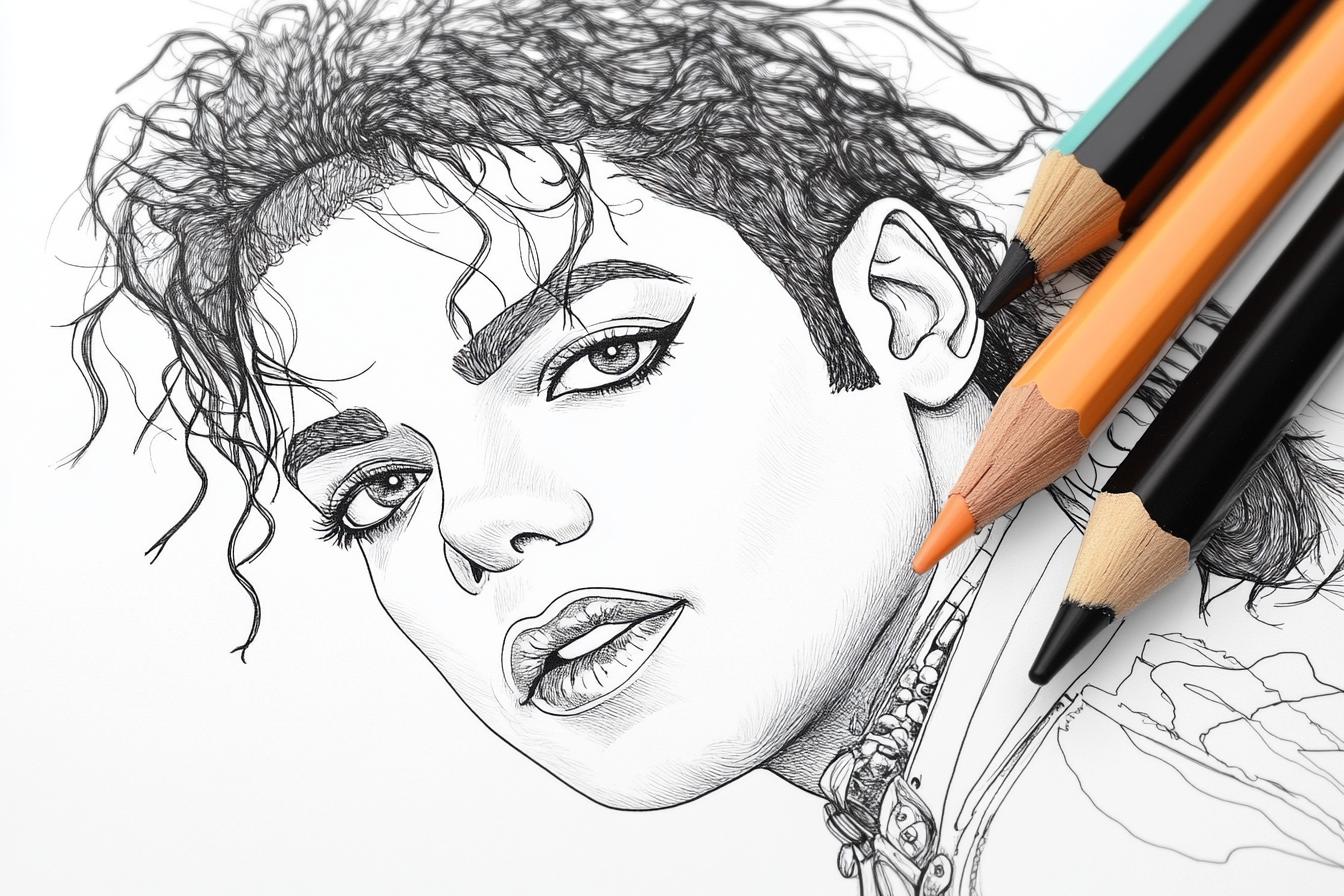 Free Printable PDF Michael Jackson Coloring Pages