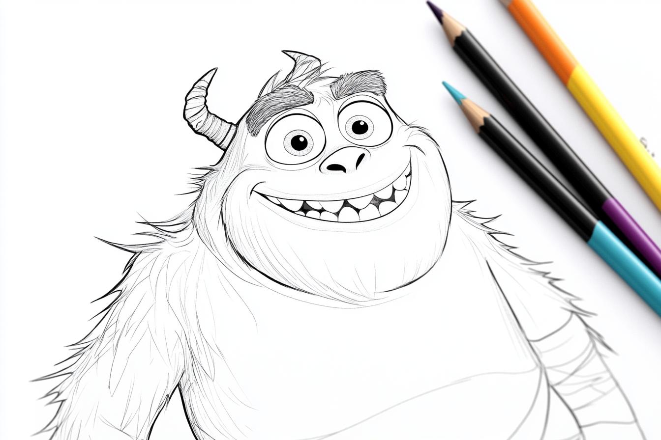 Free Printable PDF Monsters Inc Coloring Pages