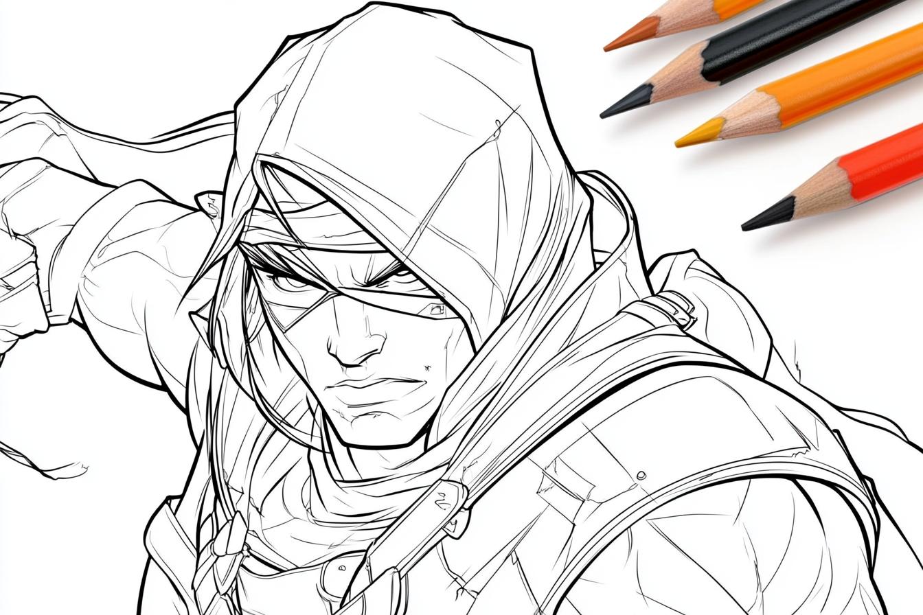 Mortal Combat Coloring Pages Free Printable PDF Mortal Combat Coloring Pages