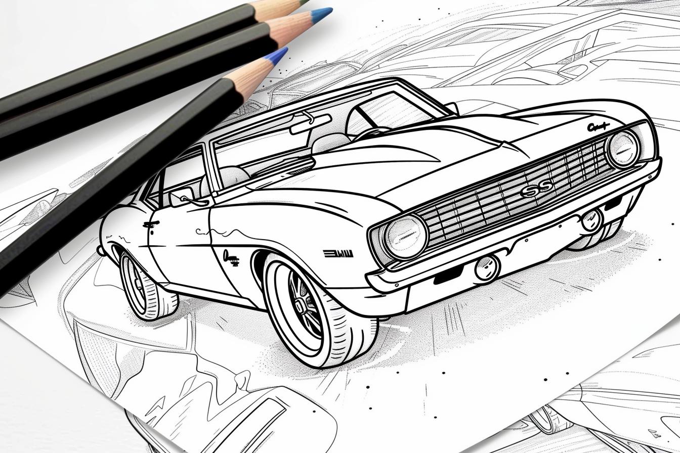 Muscle Car Coloring Pages Free Muscle Car Coloring Pages