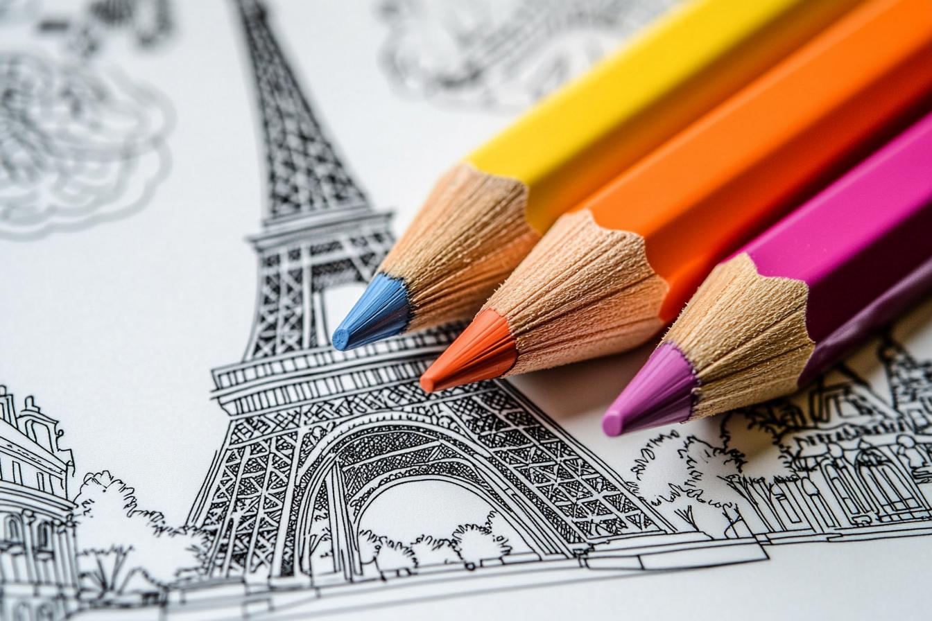 Paris Coloring Pages Free Printable PDF Paris Coloring Pages