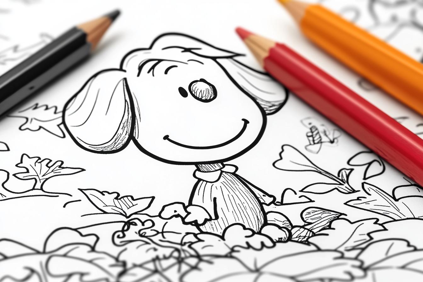 Peanuts Coloring Pages Free Printable PDF Peanuts Coloring Pages