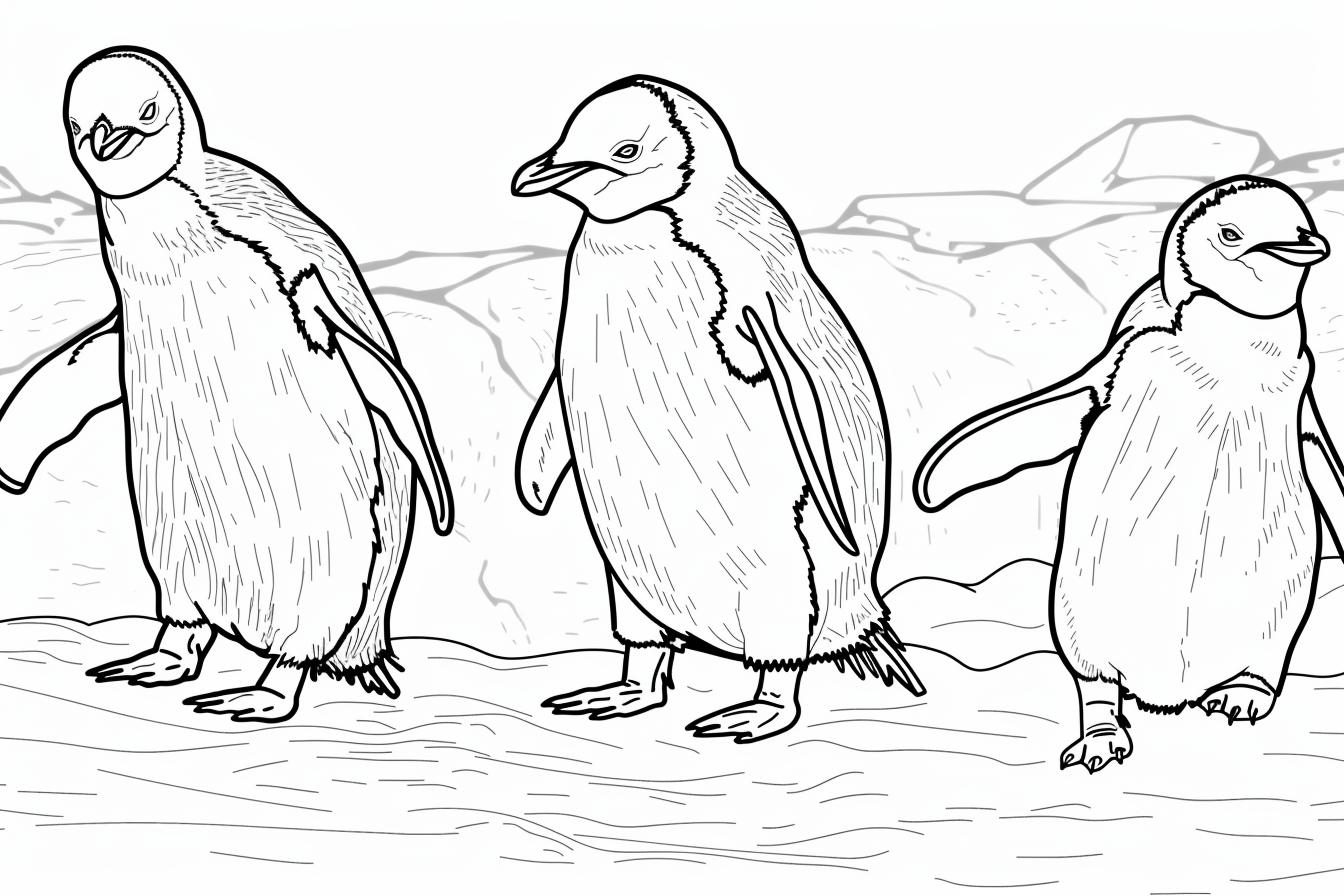 Penguin Coloring Pages Free Printable PDF Penguin Coloring Pages