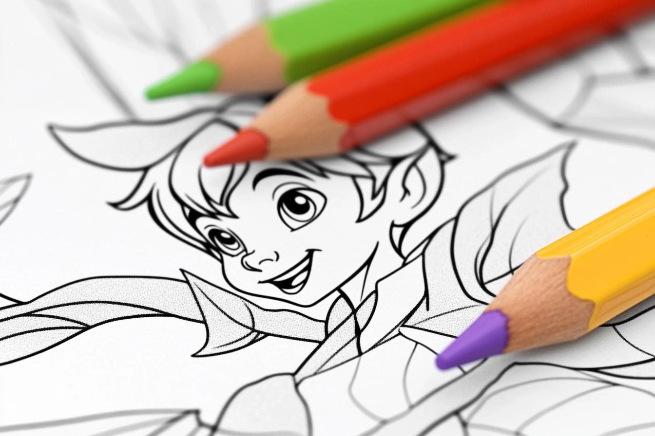 Free Printable PDF Peter Pan Coloring Pages