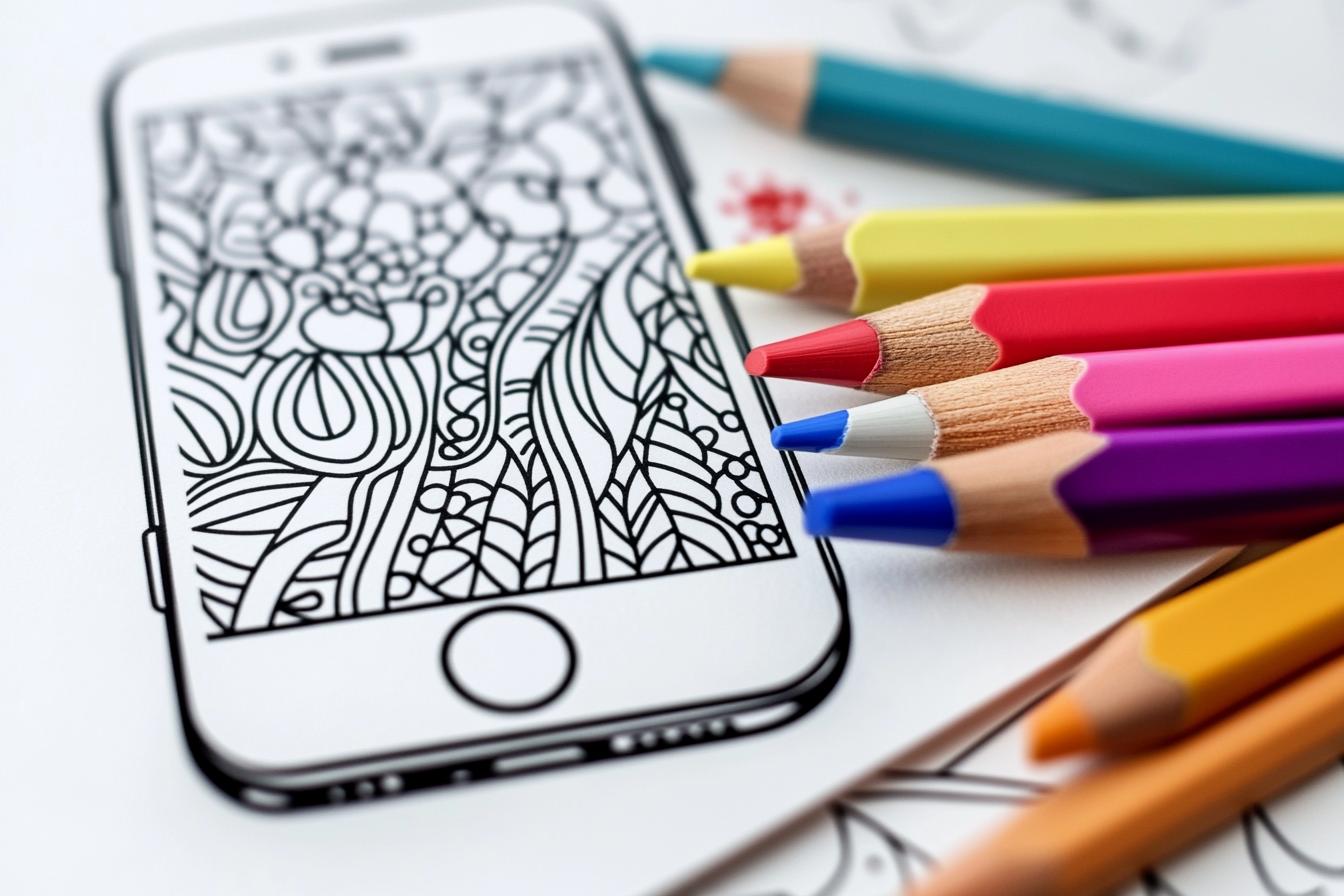 Phone Coloring Pages Free Printable PDF Phone Coloring Pages