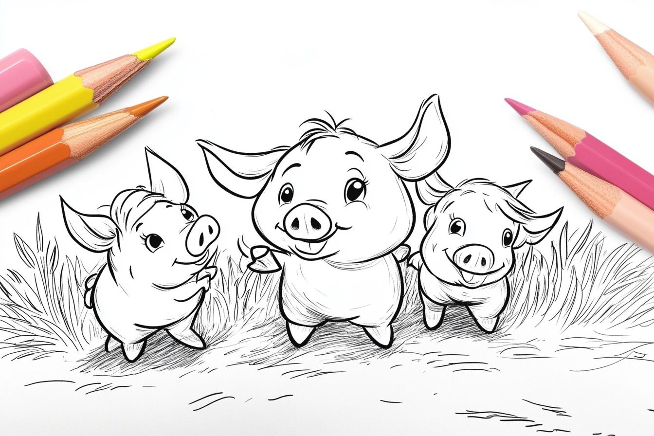 Piglet Coloring Pages Free Printable PDF Piglet Coloring Pages