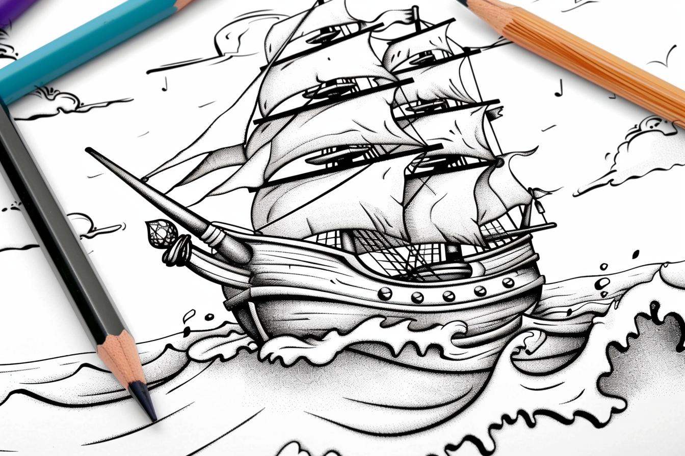 Pirate Coloring Pages Free Pirate Coloring Pages