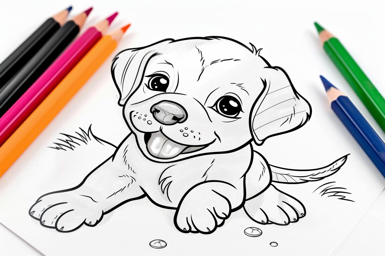 Puppy Coloring Pages Free Printable PDF Puppy Coloring Pages