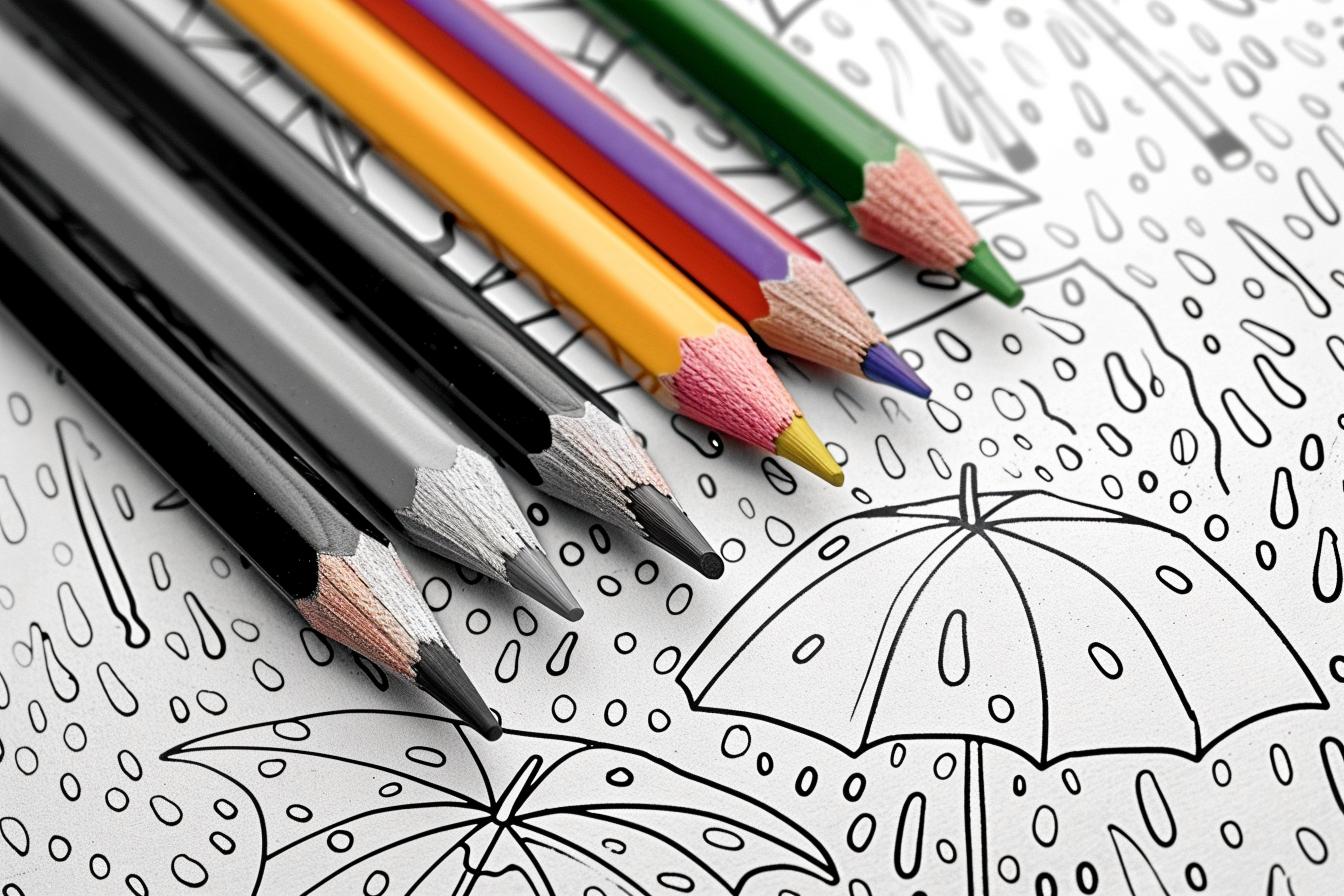Rain Coloring Pages Free Printable PDF Rain Coloring Pages