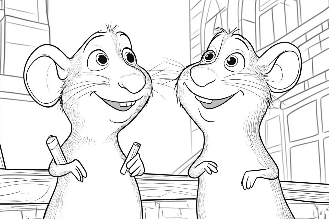 Free Printable PDF Ratatouille Coloring Pages