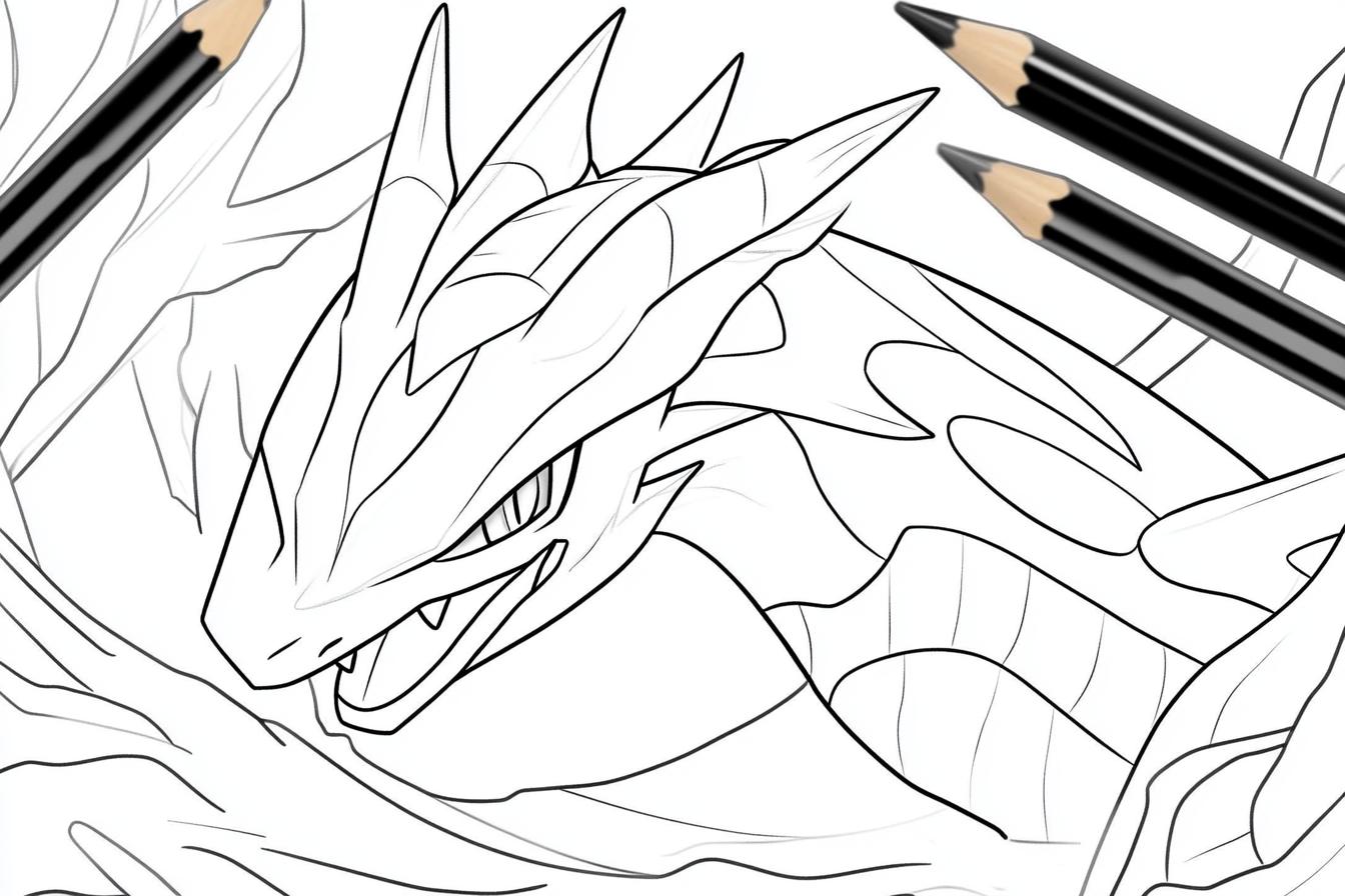 Rayquaza Coloring Pages Free Printable PDF Rayquaza Coloring Pages
