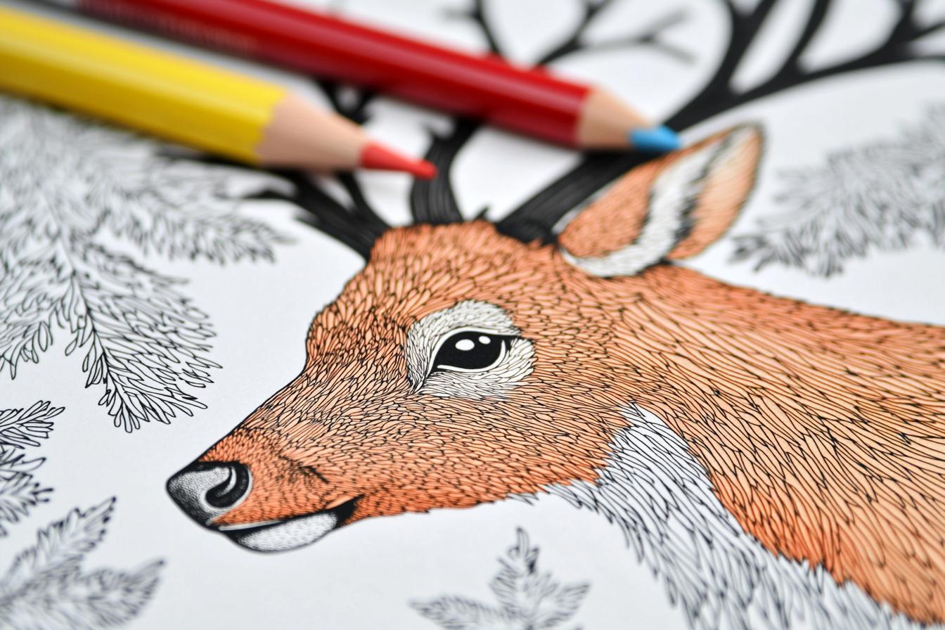 Reindeer Coloring Pages Free Printable PDF Reindeer Coloring Pages