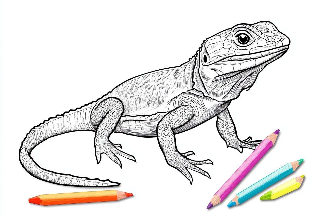 Reptile Coloring Pages Free Printable PDF Reptile Coloring Pages