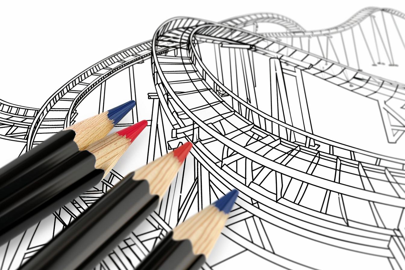 Roller Coaster Coloring Pages Free Printable PDF Roller Coaster Coloring Pages