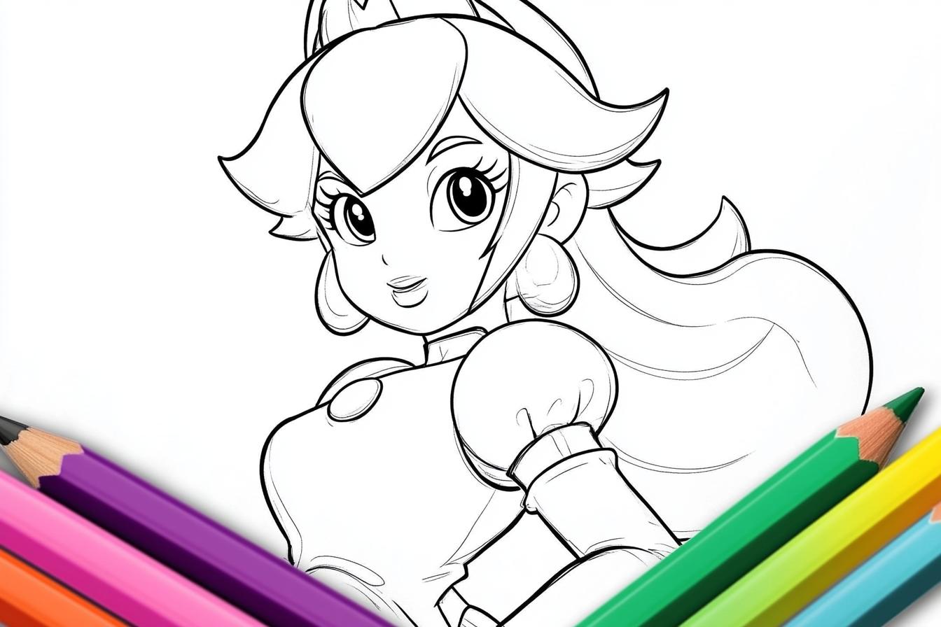 Free Printable PDF Rosalina Coloring Pages