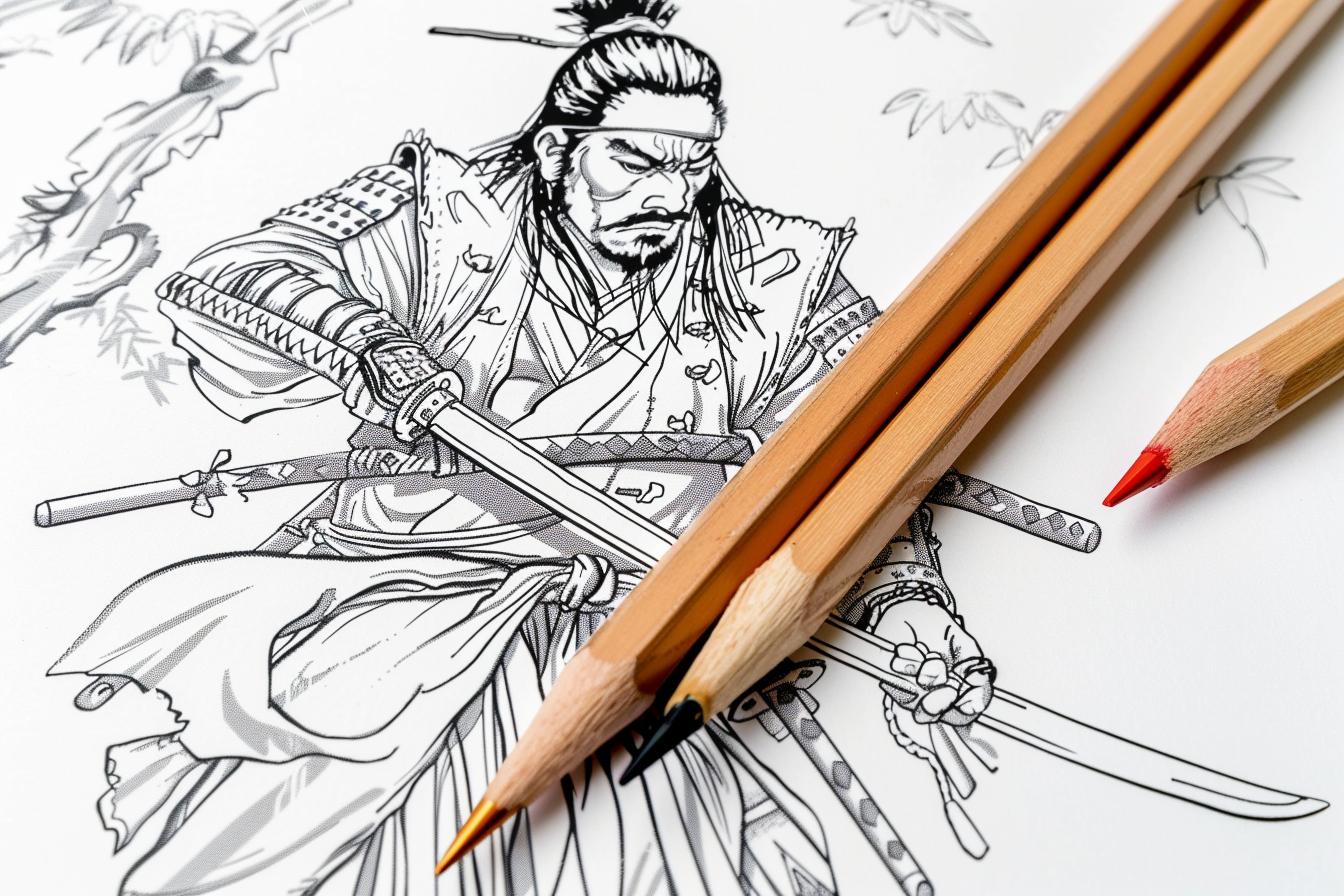 Samurai Coloring Pages Free Printable PDF Samurai Coloring Pages