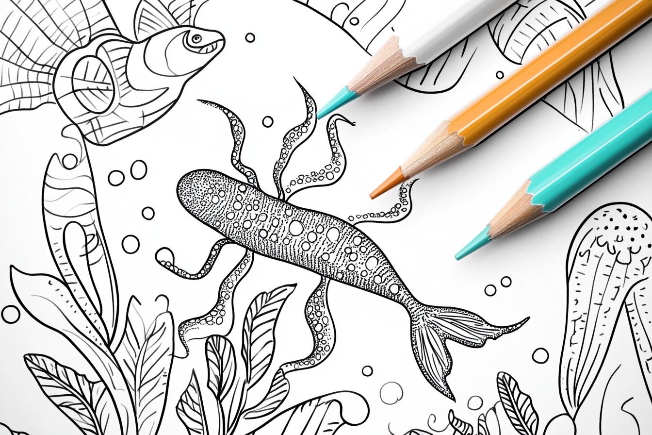 Free Printable PDF Sea Creatures Coloring Pages