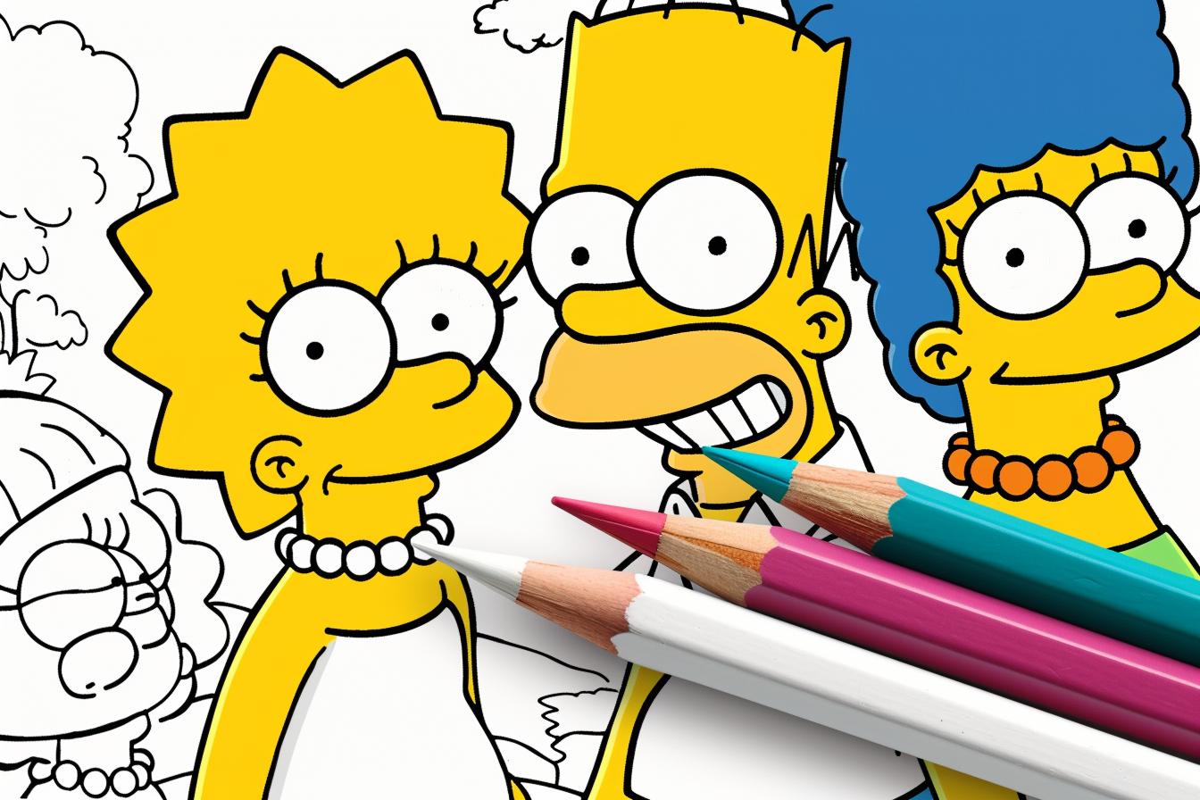 Free Printable PDF Simpsons Coloring Pages