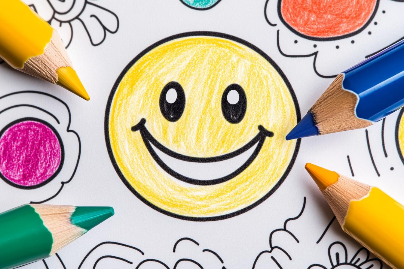 Free Printable PDF Smiley Face Coloring Pages