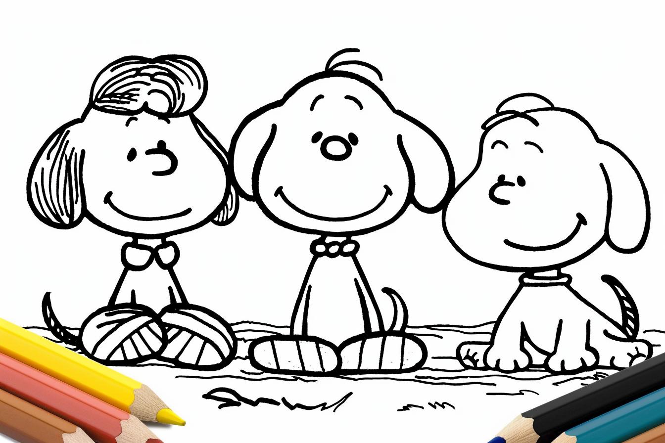 Snoopy Coloring Pages Free Printable PDF Snoopy Coloring Pages