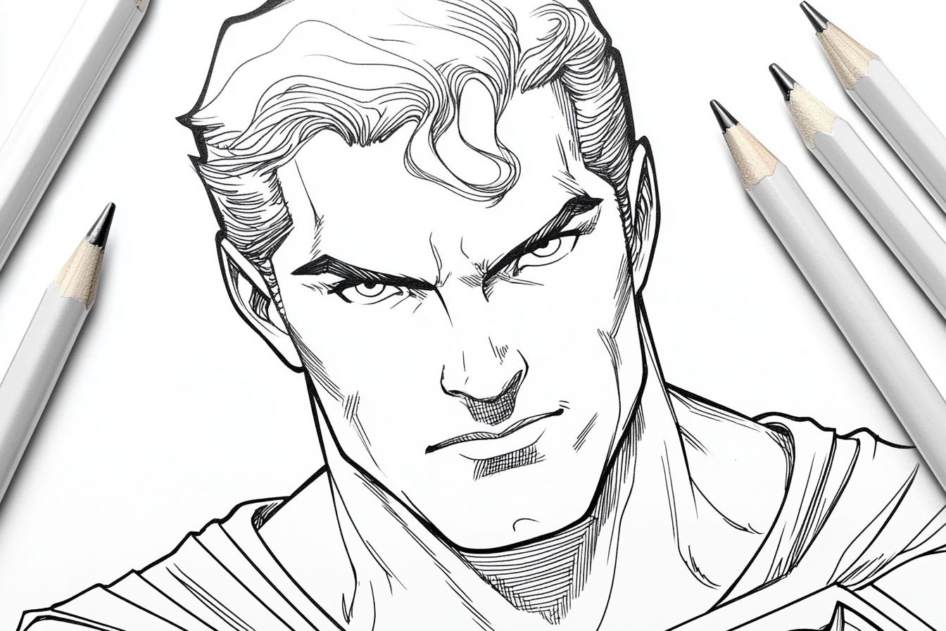 Superman Coloring Pages Free Printable PDF Superman Coloring Pages